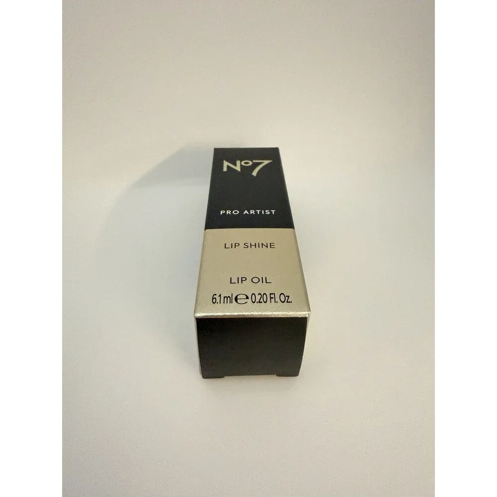 No7 Lip Shine Lip Oil Clear Glaze 6.1ml NEW Glossy Hydrating Lip Care